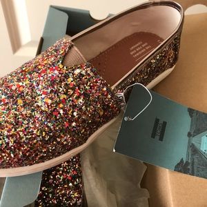Toms 🌈 Rainbow 🌈 Glitter Classic Shoe